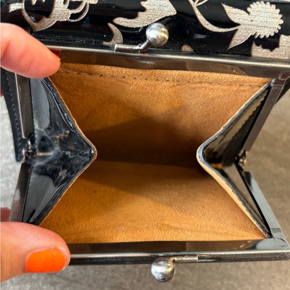 Patricia Nash Black and Gold Floral Wallet - Picture 4 of 8